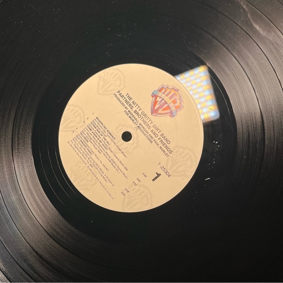Nitty Gritty Dirt Band with their 1985 LP "Partners, Brothers & Friends." Record - Picture 7 of 9